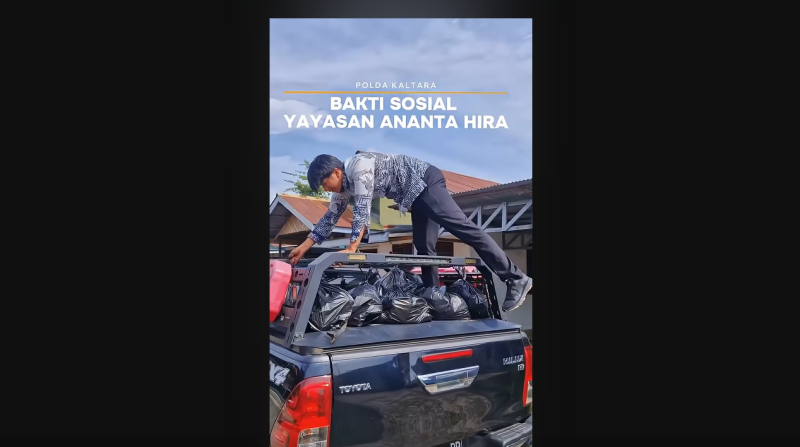 Pelaksanaan kegiatan bakti sosial Yayasan Ananta Hira di panti asuhan Muhammadiyah Putra 